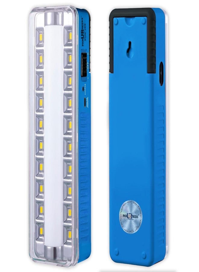 Pick Ur Needs Rechargeable Home Emergency Tube +10 SMD LED Floor Lantern Lamp Light (Blue) - Image 1